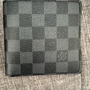 LV graphite wallet